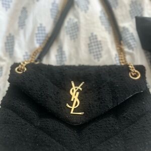 black Boucle YSL bag